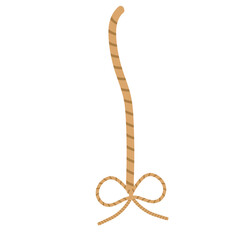  2d rope twisted in a spiral helix form, symbolizing rotation, motion, and structural design in clean isolated white space.

