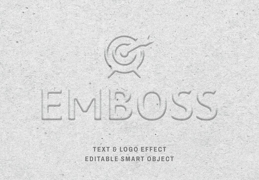 Emboss Logo and Text Effect