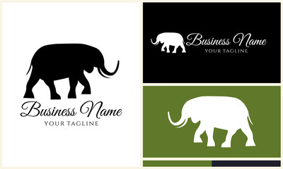 Elephant Logo Design Variations. (3)