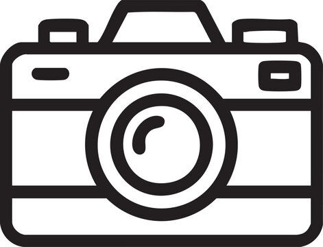 recommend clip art: Camera Icon Line Art Vector Illustration Representing Photography Lens Snapshot Digital Equipment And Picture Capture Concept
                    
                    