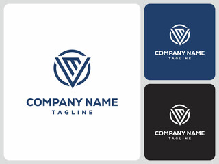 vector logo of the initials VE