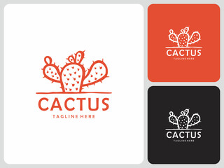 cactus logo vector