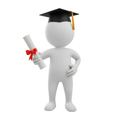 Graduation Cap Person Holding Diploma in Black Cap with Tassel Holding Diploma Certificate