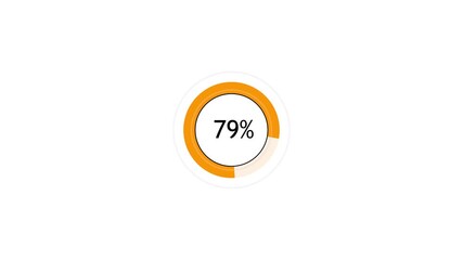 80 percent circle loading icon. diagrams circle loading bar animation. circle loading icon diagrams modern ,80% circle loading icon pie chart diagrams modern design animation white background.