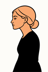 silhouette of a woman