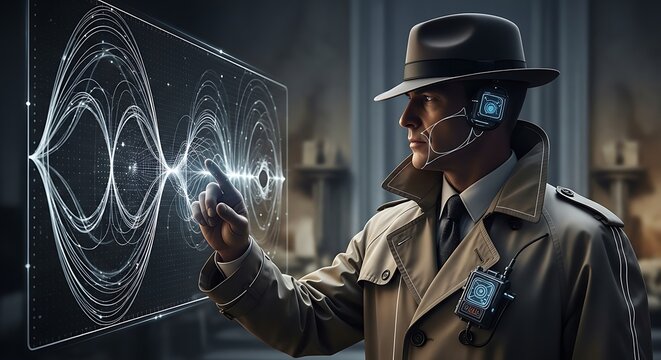 Man unveils sleek airplane model at aviation technology presentation