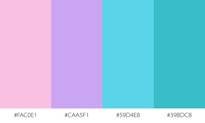 Obraz premium Abstract color palette banner versatile collection of shade and swatch