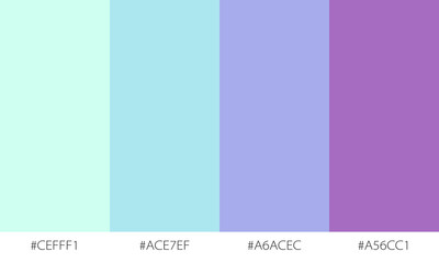 Abstract color palette banner versatile collection of shade and swatch