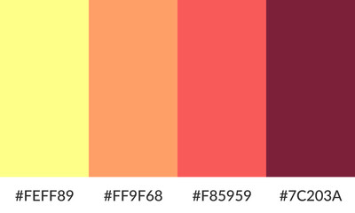 Abstract color palette banner versatile collection of shade and swatch