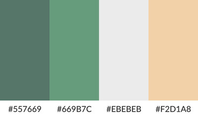 Abstract color palette banner versatile collection of shade and swatch
