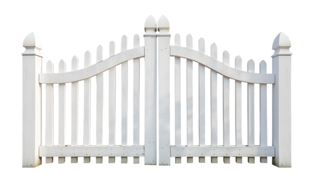Picket Gate isolate on transparency background