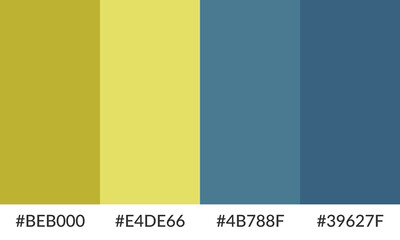 Abstract color palette banner versatile collection of shade and swatch