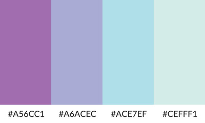 Abstract color palette banner versatile collection of shade and swatch