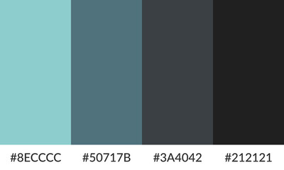 Abstract color palette banner versatile collection of shade and swatch