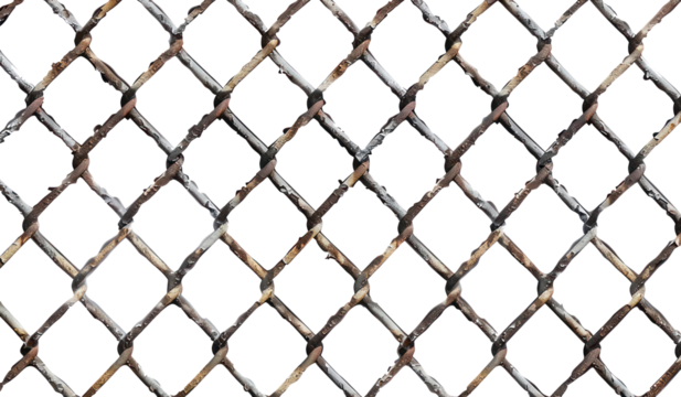 chain link fence with barbed wire