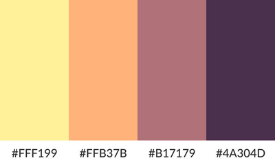 Obraz premium Abstract color palette banner versatile collection of shade and swatch