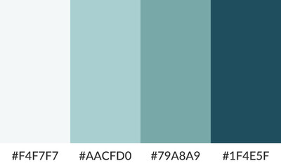 Abstract color palette banner versatile collection of shade and swatch