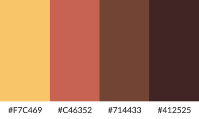 Abstract color palette banner versatile collection of shade and swatch