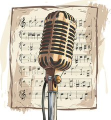 vintage microphone