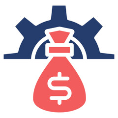 Wealth Creation solid color icon