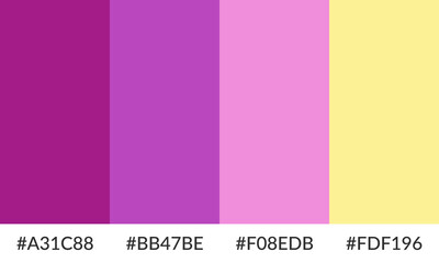 Abstract color palette banner versatile collection of shade and swatch