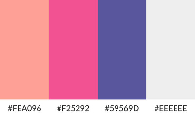 Obraz premium Abstract color palette banner versatile collection of shade and swatch