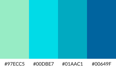 Abstract color palette banner versatile collection of shade and swatch