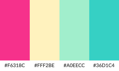 Abstract color palette banner versatile collection of shade and swatch