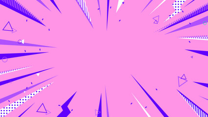 Comic Pop Explosion Background in Pink and Purple