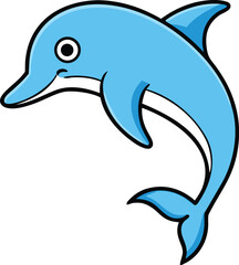 Obraz premium dolphin jumping out of water on transparent background