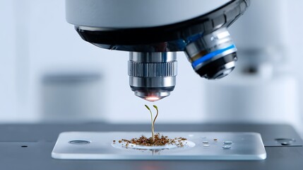 AI-Powered Microscope with Sprouting Seed