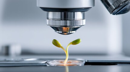 AI-Powered Microscope with Sprouting Seed