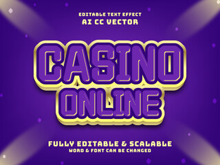 casino 3d text effect. gaming prize online