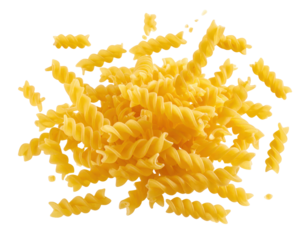 Artistic pasta swirl splash on transparent background PNG 