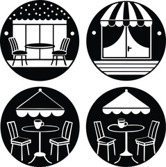 chair vector silhouette Art & Illustration