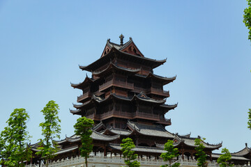 Fototapeta premium Ancient Temple Architecture in Summer Scenic HD Photo