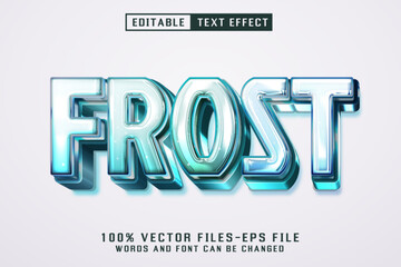 Frost 3d Text - Editable Text Effect