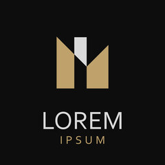 Geometric abstract logos design, illustration