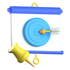 Vision board 3D Icon colorful style