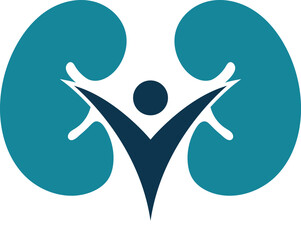 kidney logo vector