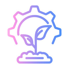 Obraz premium conservation Line Gradient Icon