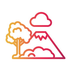 conservation Line Gradient Icon