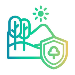 conservation Line Gradient Icon