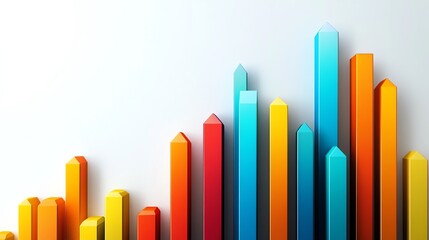 business graph with arrow