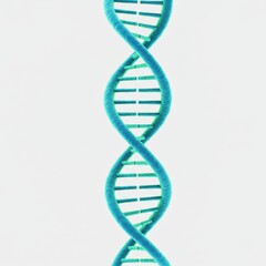 Double Helix DNA Structure: A 3D Render of Genetic Code