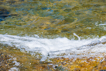 夏の川　川の流れ水面の表情73