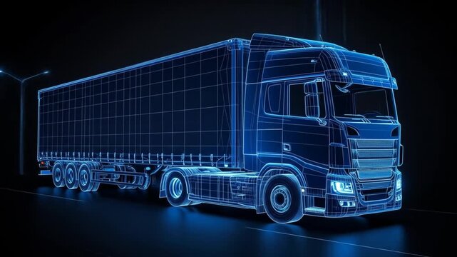 Digital truck model - Powered by Adobe