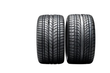 car tire isolated on transparent background