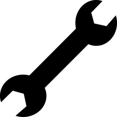 Tools and Service icons . Wrench, screwdriver and gear icon. Screwdriver and wrench glyph icon. Settings and repair, service sign - stock.Construction Editable Stroke Icon 