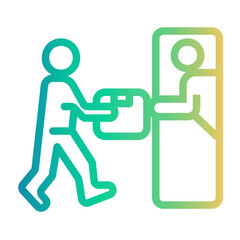 courier Line Gradient Icon